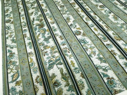 平和屋着物▽上質な小紋　単衣　草花間道　金彩　鬼しぼ縮緬　正絹　逸品　DABG2679ud