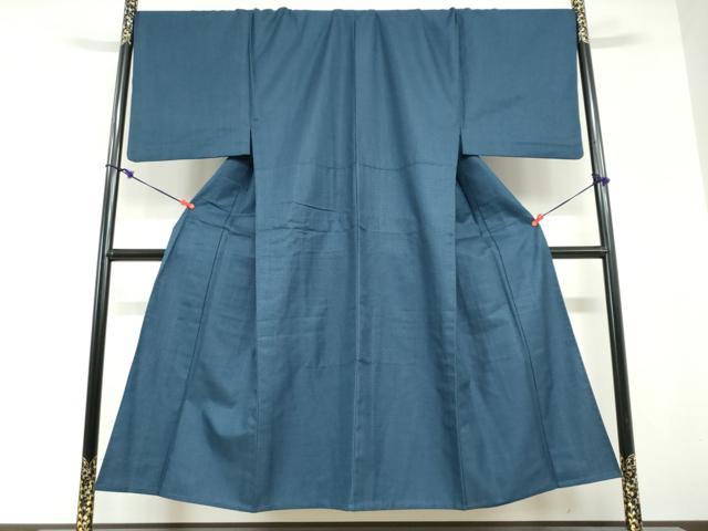 平和屋着物▽男性　単衣　紬　アンサンブル　長羽織　100亀甲　総詰め　キングサイズ　正絹　逸品　DABG2736ud