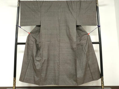 平和屋着物●男性　本場大島紬　アンサンブル　長羽織　100亀甲　総詰め　正絹　逸品　DABG2739ud