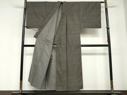 平和屋着物●男性　本場大島紬　アンサンブル　長羽織　100亀甲　総詰め　正絹　逸品　DABG2739ud