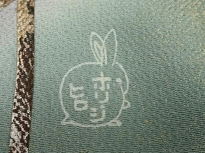 平和屋着物●人形作家・ホリヒロシ　訪問着　雪輪舞葉文　暈し染め　金銀彩　正絹　逸品　DABG2753ud