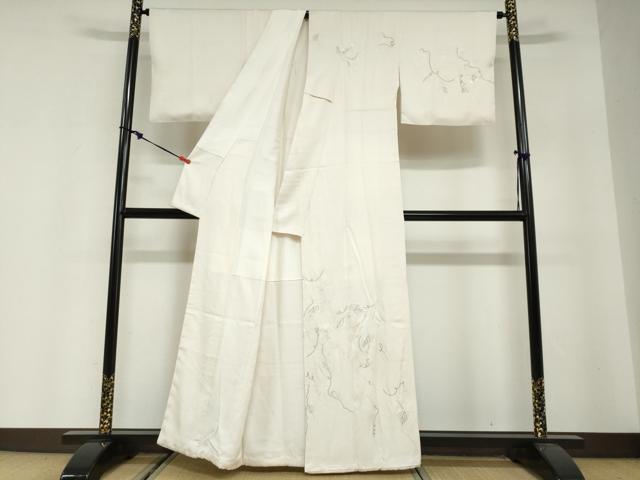 平和屋着物●訪問着　総刺繍　竹屋町刺繍　蔦の葉文　瓢箪　正絹　逸品　DABG2767ud
