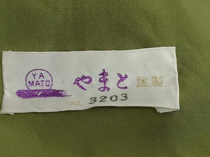平和屋着物●本場大島紬　地空き　雪輪舞蝶文　やまと誂製　正絹　逸品　DABG2771ud