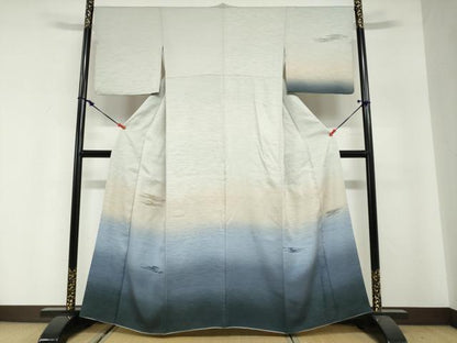 平和屋着物●訪問着　モール　霞文　暈し染め　正絹　逸品　DABG2780ud