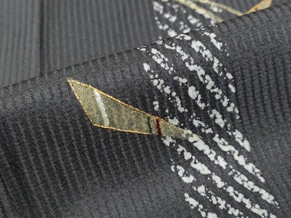 平和屋着物●訪問着　刺繍　抽象文様　金彩　正絹　逸品　DABG2781ud