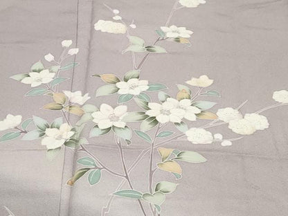 平和屋着物●訪問着　友禅　作家物　枝花文　暈し染め　正絹　逸品　DABG2784ud