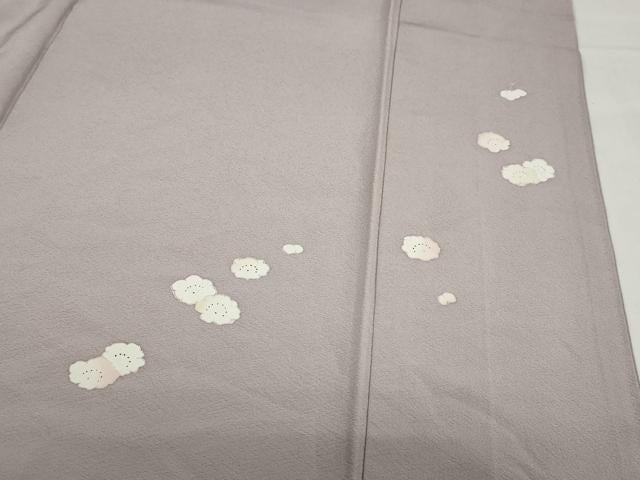 平和屋着物●訪問着　友禅　作家物　枝花文　暈し染め　正絹　逸品　DABG2784ud