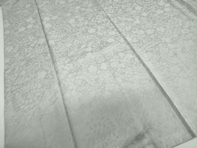 平和屋着物●上質な色無地　辻が花地紋　薄雲鼠色　さが美扱い　正絹　逸品　DABG2803ud