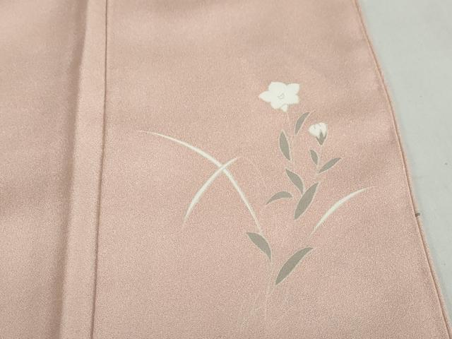 平和屋着物●訪問着　駒刺繍　冊子草花文　金彩　正絹　逸品　DABG2807ud