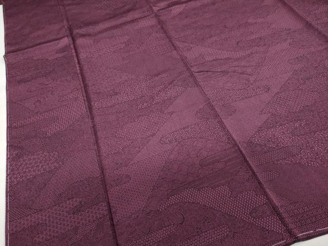 平和屋着物●江戸小紋　エ霞吉祥文　鈴乃屋扱い　正絹　逸品　未使用　DABG2808ud