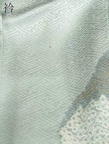 平和屋着物●京友禅の第一人者　松井青々　訪問着　駒刺繍　絞り　破れ色紙草花文　金彩　正絹　逸品　DABG2814ud