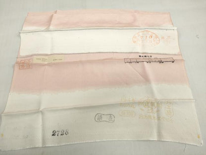 平和屋着物●訪問着　総刺繍　花蝶丸文　上代38万　反端付き　正絹　逸品　DABG2826ud