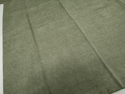 平和屋着物●清水峯州　江戸小紋　鮫小紋柄　鬼しぼ縮緬　正絹　逸品　DABG2831ud