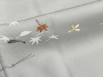 平和屋着物●訪問着　刺繍　舞葉文　金糸　正絹　逸品　未使用　DABG2846ud
