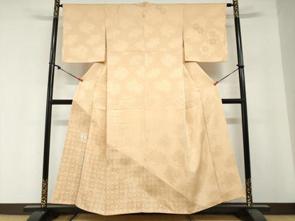 平和屋着物●訪問着　刺繍　七宝花文　正絹　逸品　DABG2848ud