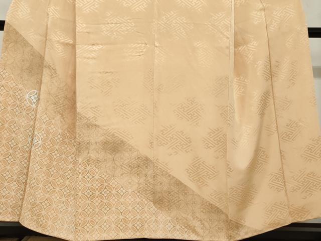 平和屋着物●訪問着　刺繍　七宝花文　正絹　逸品　DABG2848ud