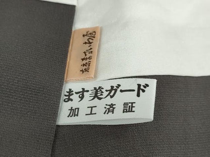 平和屋着物●訪問着　手描き　草花文　暈し染め　ますいわ屋扱い　正絹　逸品　DABG2858ud