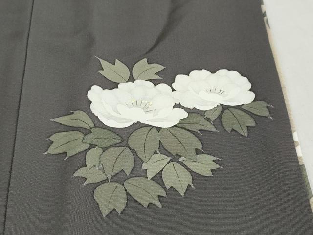 平和屋着物●訪問着　手描き　草花文　暈し染め　ますいわ屋扱い　正絹　逸品　DABG2858ud