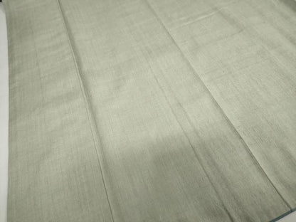 平和屋着物●本場結城紬　重要無形文化財　千草鼠色　銀座おゝぎ屋扱い　正絹　逸品　DABG2864ud