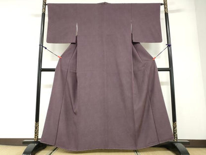 平和屋着物●江戸小紋　伝統工芸士伊勢型写　極の鮫　反端付き　正絹　逸品　未使用　DABG2865ud