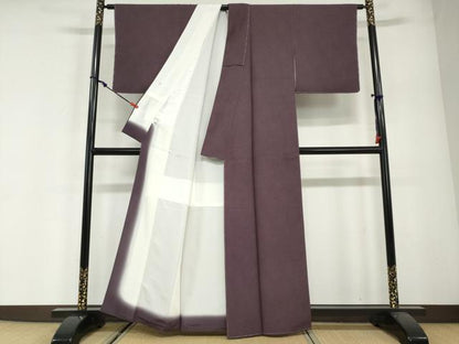 平和屋着物●江戸小紋　伝統工芸士伊勢型写　極の鮫　反端付き　正絹　逸品　未使用　DABG2865ud