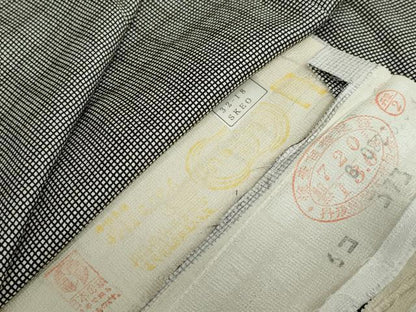 平和屋着物●江戸小紋　角通し　反端付き　正絹　逸品　DABG2869ud
