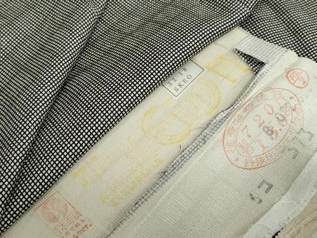 平和屋着物●江戸小紋　角通し　反端付き　正絹　逸品　DABG2869ud