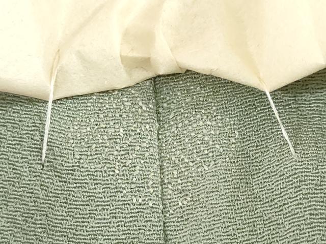 平和屋着物●訪問着　刺繍　流水遠山群れ鳥文　暈し染め　金彩　正絹　逸品　DABG2870ud