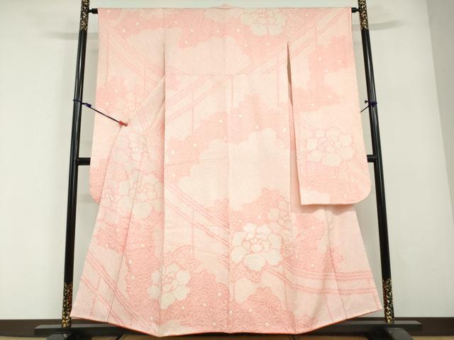 平和屋着物●豪華振袖　総絞り　舞花文　正絹　逸品　DABG2871ud