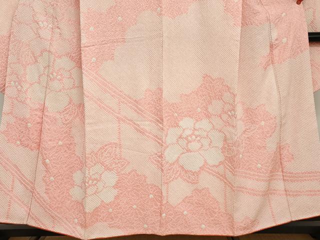 平和屋着物●豪華振袖　総絞り　舞花文　正絹　逸品　DABG2871ud