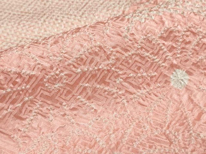平和屋着物●豪華振袖　総絞り　舞花文　正絹　逸品　DABG2871ud
