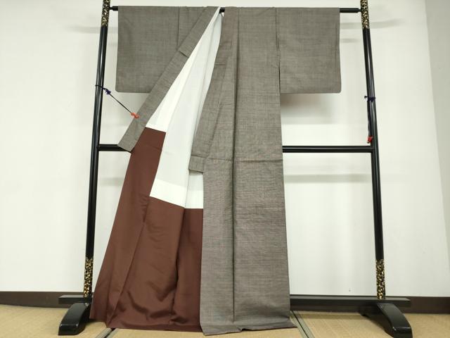 平和屋着物●本場大島紬　9マルキ　霞文　正絹　逸品　DABG2872ud