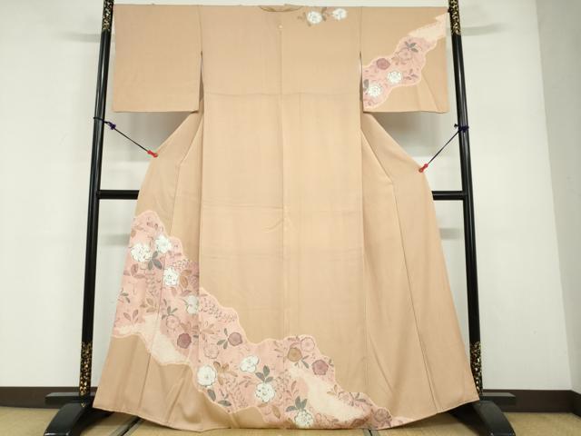 平和屋着物●訪問着　絞り　辻が花　正絹　逸品　DABG2874ud