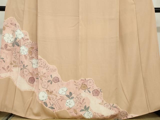 平和屋着物●訪問着　絞り　辻が花　正絹　逸品　DABG2874ud