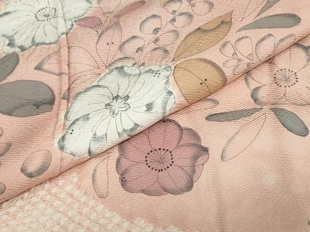 平和屋着物●訪問着　絞り　辻が花　正絹　逸品　DABG2874ud