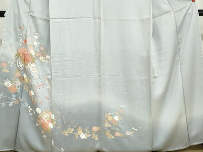 平和屋着物●訪問着　花車文　暈し染め　金彩　正絹　逸品　未使用　DABG2878ud