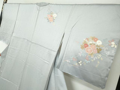平和屋着物●訪問着　花車文　暈し染め　金彩　正絹　逸品　未使用　DABG2878ud
