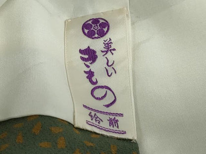 平和屋着物●訪問着　流水舞桜文　正絹　逸品　DABG2879ud