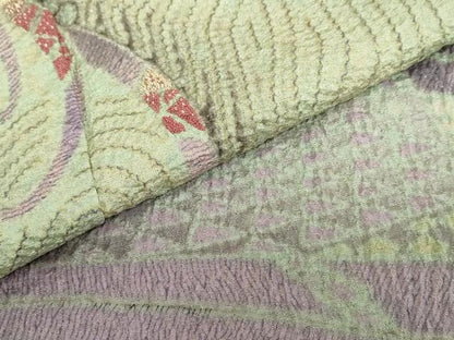 平和屋着物●十日町 名門 滝泰謹製 中国三大刺繍 スワトウ刺繍 訪問着 朧染 抽象文様 重ね絞り 金糸 金通し地 正絹 逸品 DABG2889ud