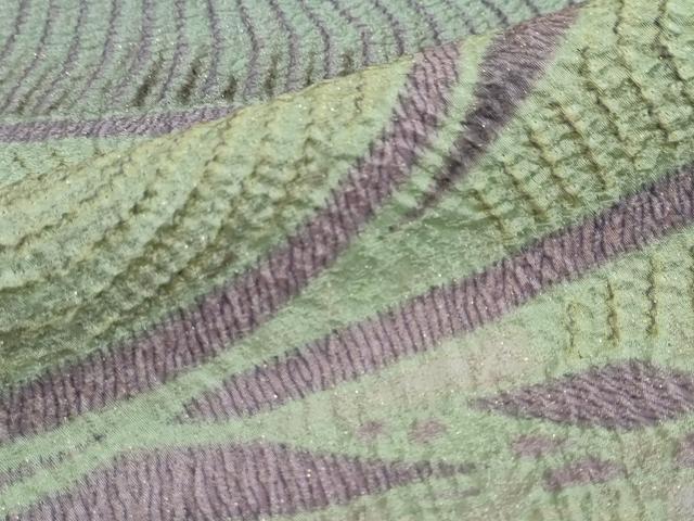 平和屋着物●十日町 名門 滝泰謹製 中国三大刺繍 スワトウ刺繍 訪問着 朧染 抽象文様 重ね絞り 金糸 金通し地 正絹 逸品 DABG2889ud