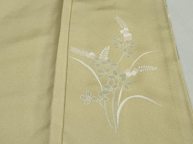 平和屋着物●西陣　京の名門　じゅらく謹製　帝王紫　訪問着　刺繍　短冊草花文　金彩　正絹　逸品　DABG2893ud