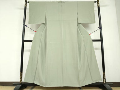 平和屋着物●上質な色無地　夏虫色　正絹　逸品　DABG2898ud