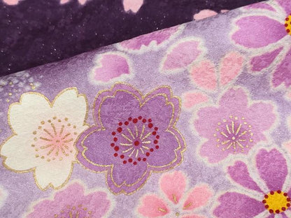 平和屋着物●豪華振袖　刺繍　舞花文　暈し染め　金彩　銀通し地　京都きもの友禅扱い　正絹　逸品　DABG2905ud