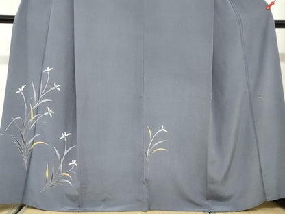 平和屋着物●本加賀友禅作家　金丸修一　訪問着　草花文　さが美扱い　正絹　逸品　DABG2907ud