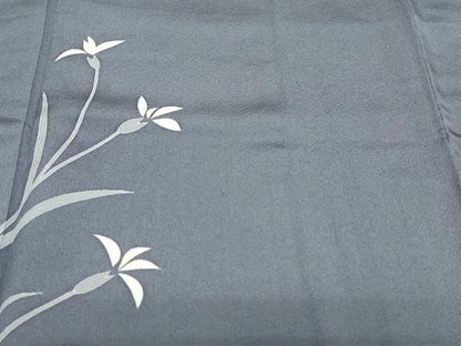 平和屋着物●本加賀友禅作家　金丸修一　訪問着　草花文　さが美扱い　正絹　逸品　DABG2907ud