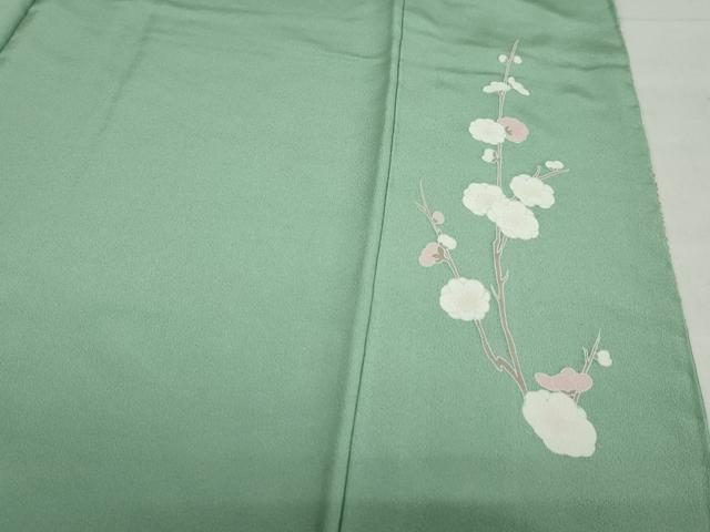 平和屋着物●訪問着　作家物　流水草花文　暈し染め　金彩　正絹　逸品　DABG2909ud