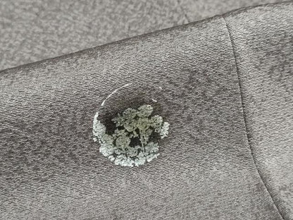 平和屋着物●北大路魯山人　小紋　陶器文　蟹　正絹　逸品　DABG2918ud