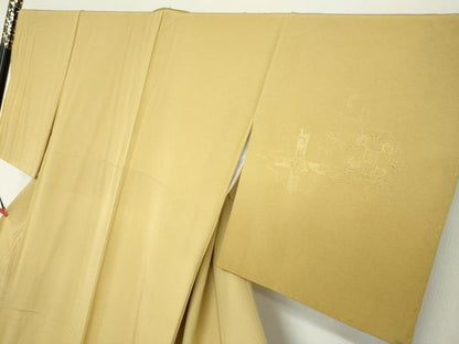 平和屋着物●中国三大刺繍　総刺繍　訪問着　向かい鳥花文　暈し染め　金糸　正絹　逸品　未使用　DABG2927ud