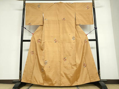 平和屋着物●上質な紬　童子遊び　正絹　逸品　未使用　DABG2929ud