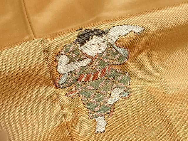 平和屋着物●上質な紬　童子遊び　正絹　逸品　未使用　DABG2929ud